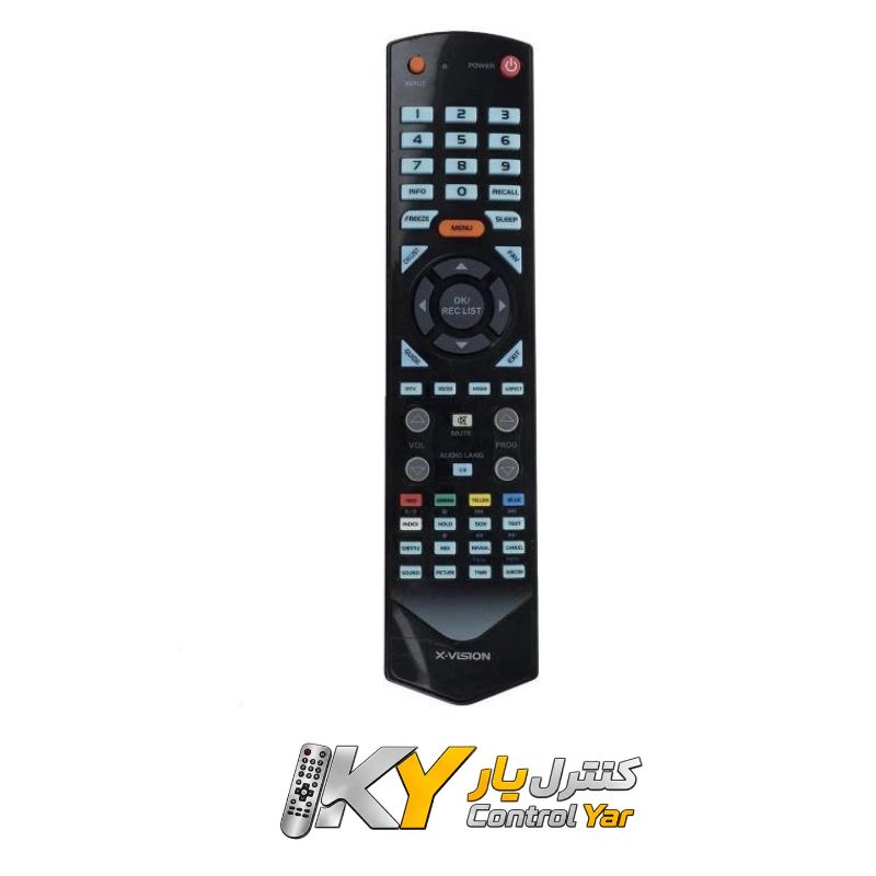 ریموت کنترل تلویزیون ایکس ویژن مدل 53202 چراغ دار ریموت کنترل تلویزیون ایکس ویژن مدل 53202 چراغ دار